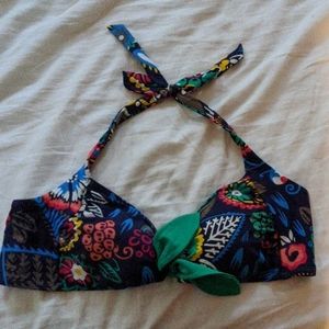 Boden Printed Bikini Top